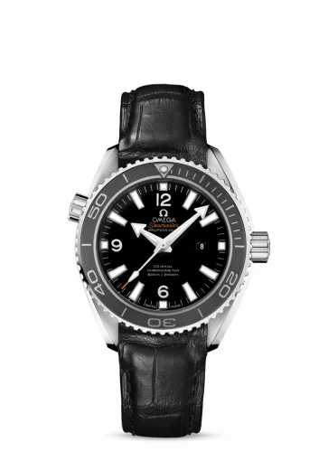 Omega Seamaster Planet Ocean 600M Co-Axial 37.5 Stainless Steel / Black / Alligator 232.33.38.20.01.001 (23233382001001)